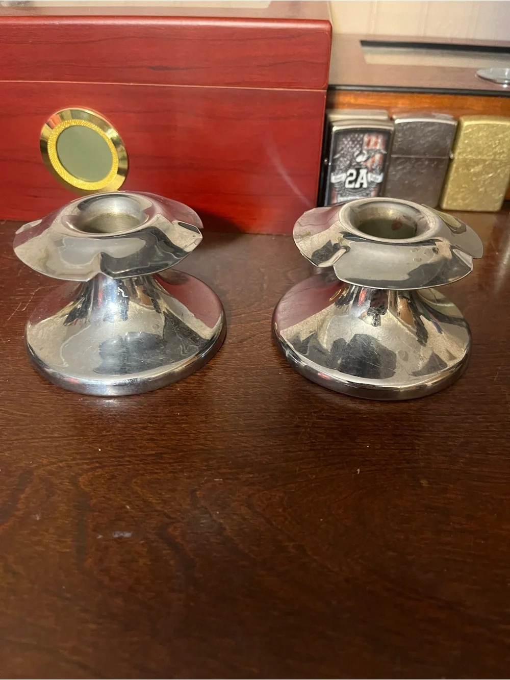 Continental Silver Co Candle Holders